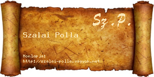 Szalai Polla névjegykártya